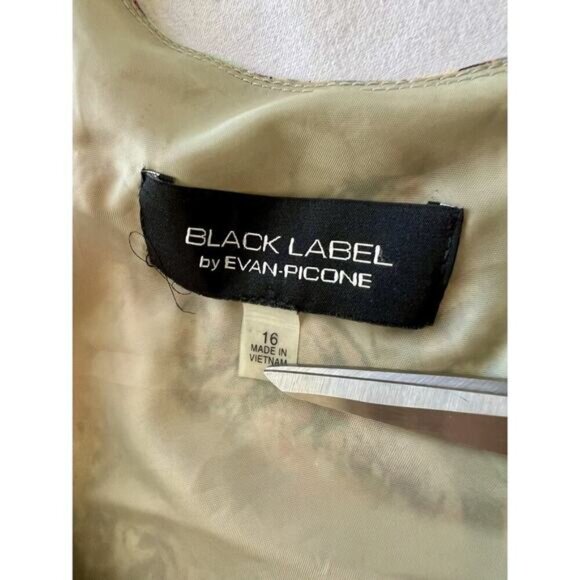 VTG Evan Picone SZ 16 Green Brown Maxi Dress Forest Fairy 90s Y2K Boho - Picture 7 of 12